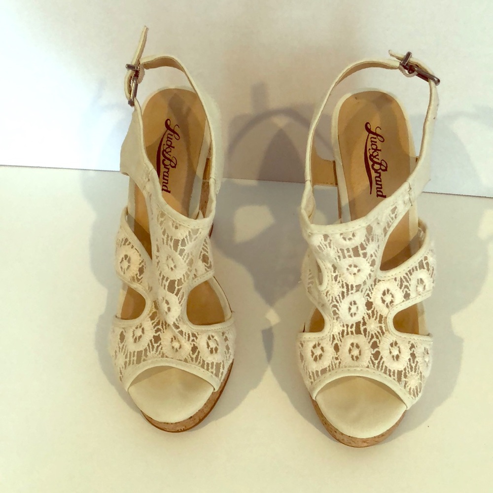 Lucky Brand Crochet Lace Espadrilles